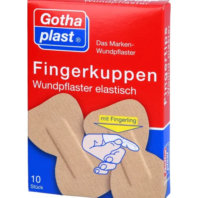 GOTHAPLAST Fingerkuppenwundpfl.ela.2 Gr.m.Fingerl. 10 St