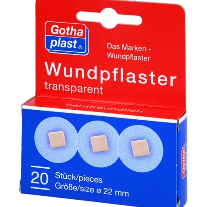 GOTHAPLAST Wundpflaster 2,2 cm transparent 20 St