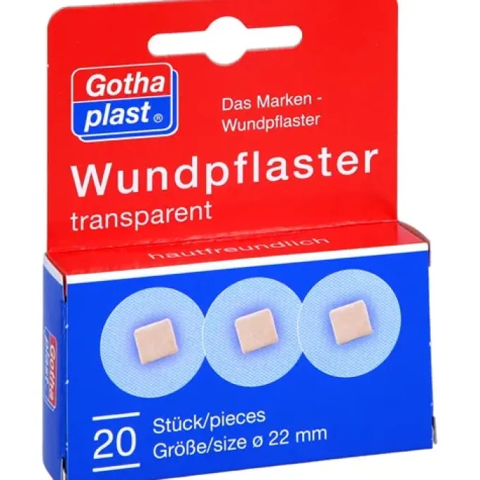 GOTHAPLAST Wundpflaster 2,2 cm transparent 20 St