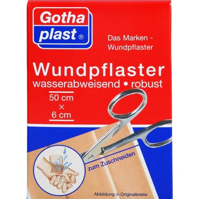 GOTHAPLAST Wundpfl.robust 6 cmx0,5 m wasserabweis. 1 St