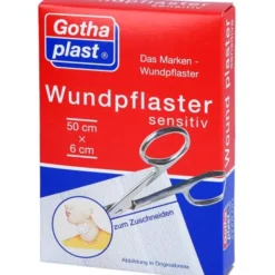 GOTHAPLAST Wundpfl.sensitiv 6 cmx0,5 m geschnitten 1 St