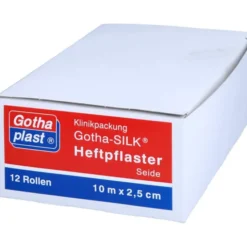 GOTHA SILK Heftpfl.Seide 2,5 cmx10 m 12 St