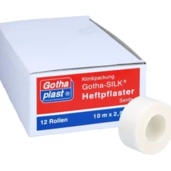 GOTHA SILK Heftpfl.Seide 2,5 cmx10 m 12 St