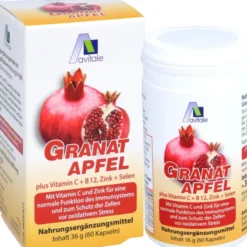 GRANATAPFEL 500 mg plus Vit.C+B12+Zink+Selen Kaps. 60 Stück