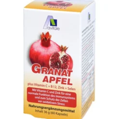 GRANATAPFEL 500 mg plus Vit.C+B12+Zink+Selen Kaps. 60 Stück