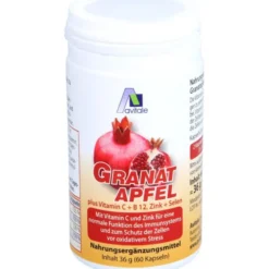 GRANATAPFEL 500 mg plus Vit.C+B12+Zink+Selen Kaps. 60 Stück