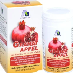 GRANATAPFEL 500 mg plus Vit.C+B12+Zink+Selen Kaps. 60 Stück