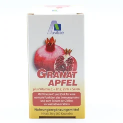 GRANATAPFEL 500 mg plus Vit.C+B12+Zink+Selen Kaps. 60 Stück