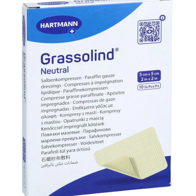 GRASSOLIND Salbenkompressen 5x5 cm steril 10 St