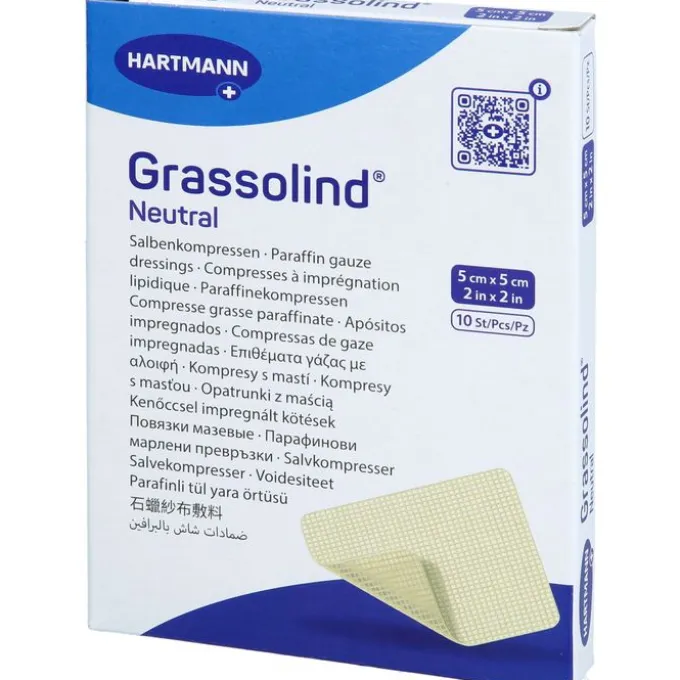 GRASSOLIND Salbenkompressen 5x5 cm steril 10 St