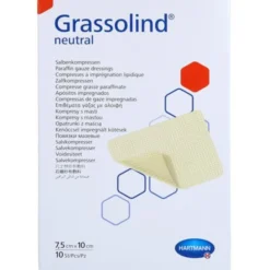 GRASSOLIND Salbenkompressen 7,5x10 cm steril 10 St