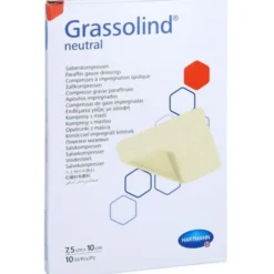 GRASSOLIND Salbenkompressen 7,5x10 cm steril 10 St