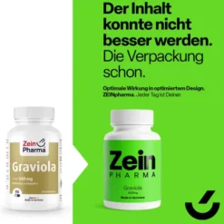 GRAVIOLA KAPSELN 500 mg/Kap.reines Blattpulv.Peru 90 Stück