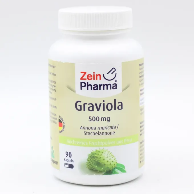 GRAVIOLA KAPSELN 500 mg/Kap.reines Blattpulv.Peru 90 Stück