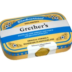 GRETHERS Blackcurrant Silber zf.Past.Dose 60 g