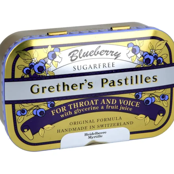 GRETHERS Blueberry zuckerfrei Pastillen 110 g