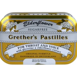 GRETHERS Elderflower zuckerfrei Pastillen 110 g