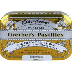 GRETHERS Elderflower zuckerfrei Pastillen 110 g