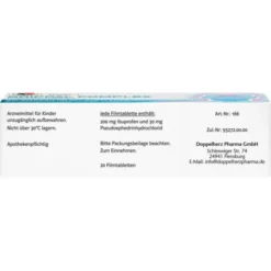 GRIPPAL COMPLEX DoppelherzPharma 200 mg/30 mg FTA 20 St