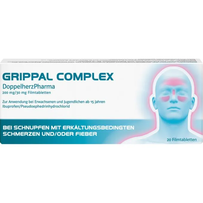 GRIPPAL COMPLEX DoppelherzPharma 200 mg/30 mg FTA 20 St