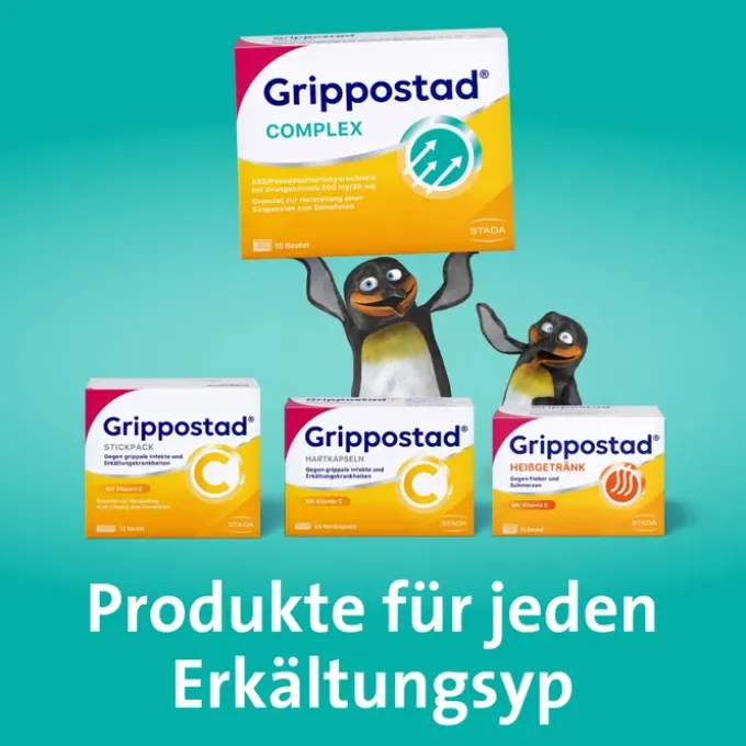GRIPPOSTAD Complex ASS/Pseudoeph.500/30 mg Orange 10 St