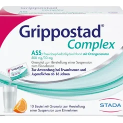 GRIPPOSTAD Complex ASS/Pseudoeph.500/30 mg Orange 10 St