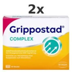 GRIPPOSTAD Complex ASS/Pseudoeph.500/30 mg Orange Set 2x10St