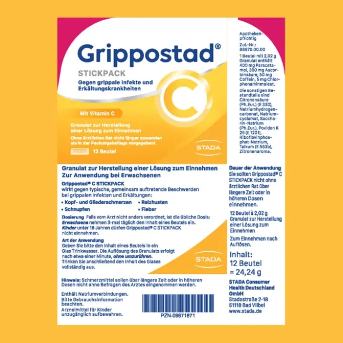 GRIPPOSTAD C Stickpacks 12 St