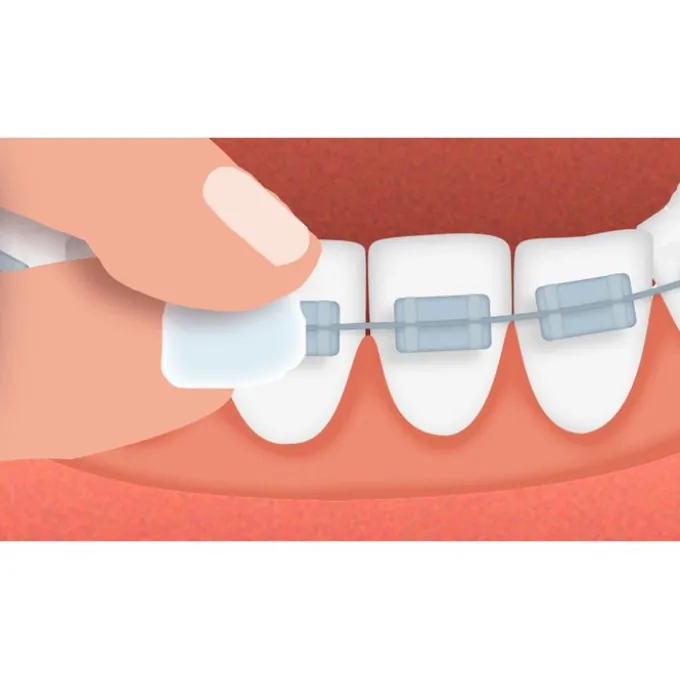 GUM ORTHO Wachs mint 1 St