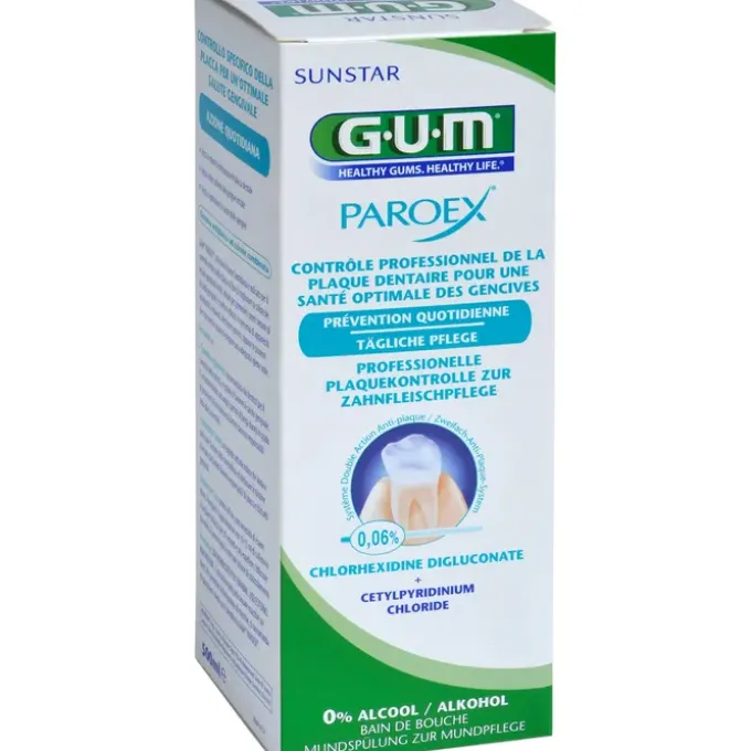 GUM PAROEX 0,06% CHX Mundspülung 500 ml