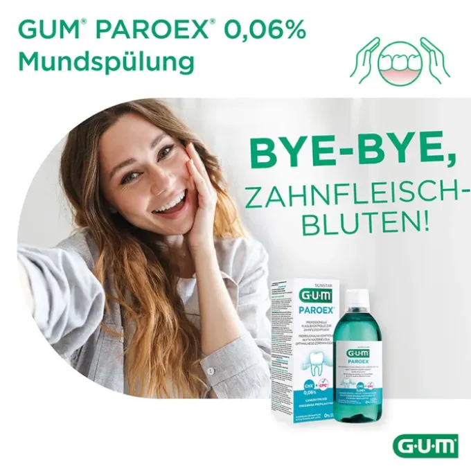 GUM PAROEX 0,06% CHX Mundspülung 500 ml