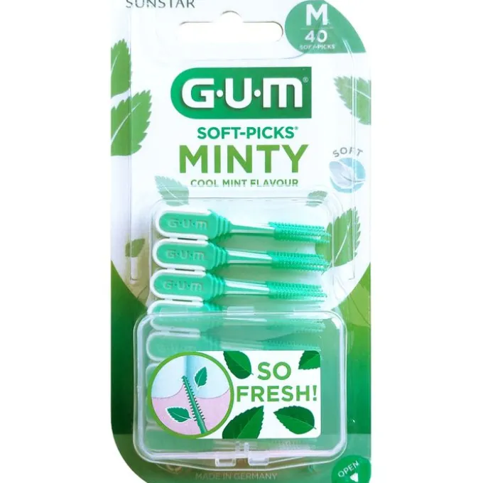 GUM SOFT-PICKS MINTY medium 40 St