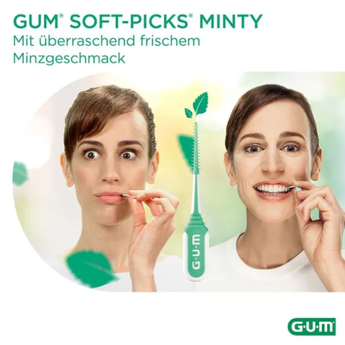 GUM SOFT-PICKS MINTY medium 40 St