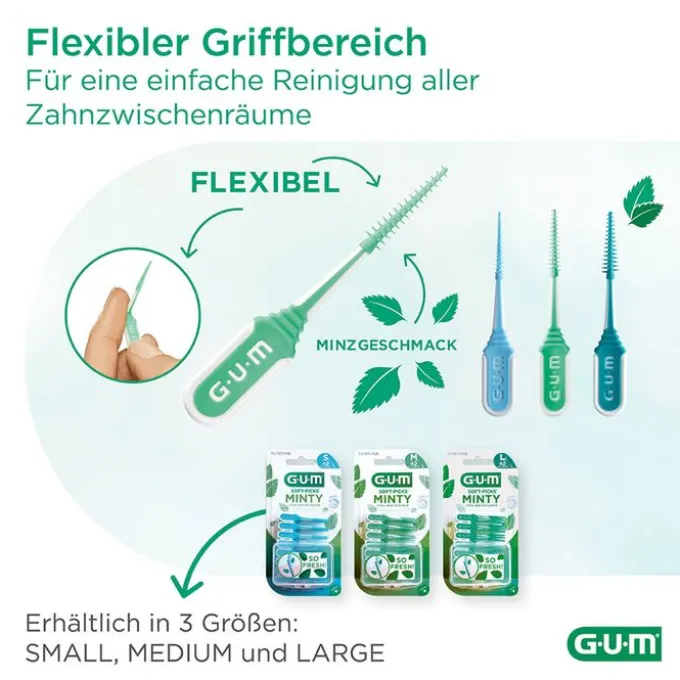 GUM SOFT-PICKS MINTY medium 40 St