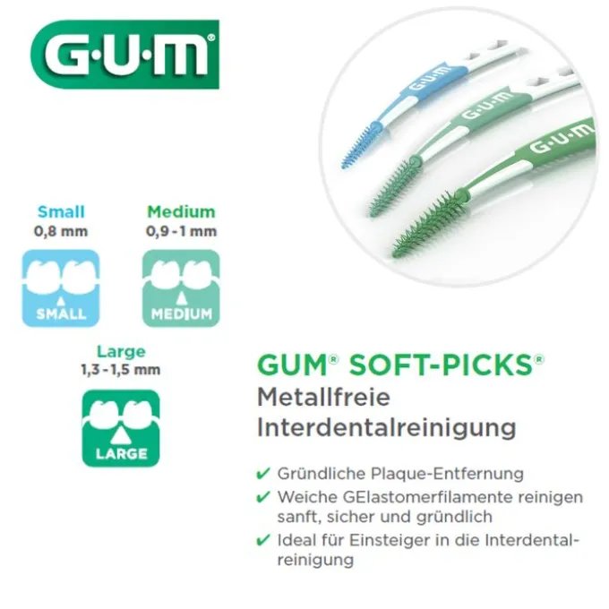 GUM SOFT-PICKS PRO large 30 St