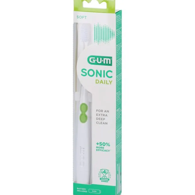 GUM SONIC DAILY Schallzahnbürste weiß 1 St