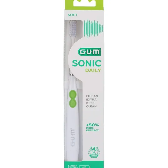 GUM SONIC DAILY Schallzahnbürste weiß 1 St