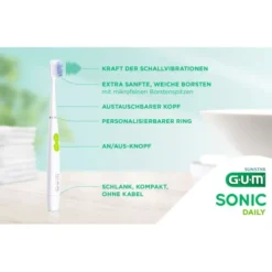 GUM SONIC DAILY Schallzahnbürste weiß 1 St