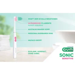 GUM SONIC SENSITIVE Ersatzbürstenköpfe 2 St