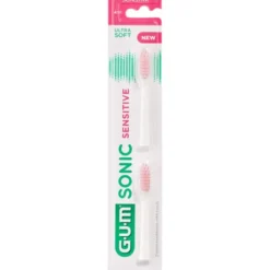 GUM SONIC SENSITIVE Ersatzbürstenköpfe 2 St