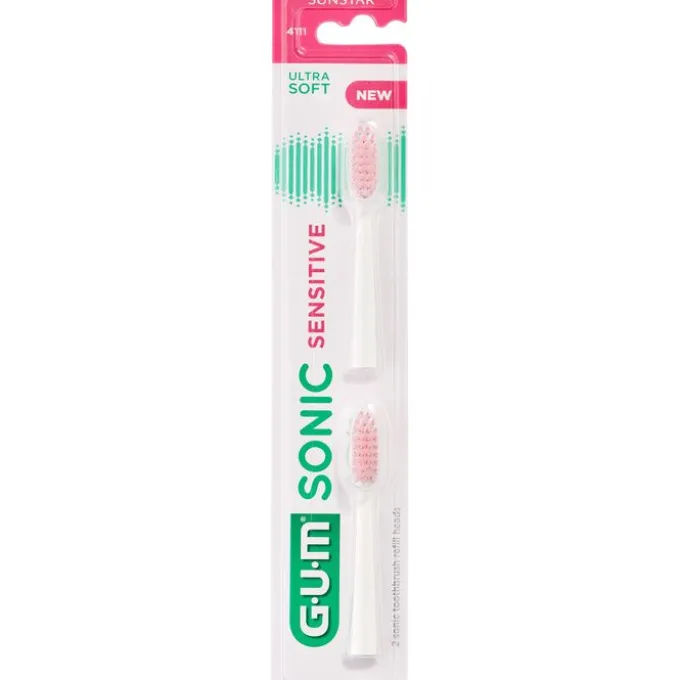 GUM SONIC SENSITIVE Ersatzbürstenköpfe 2 St
