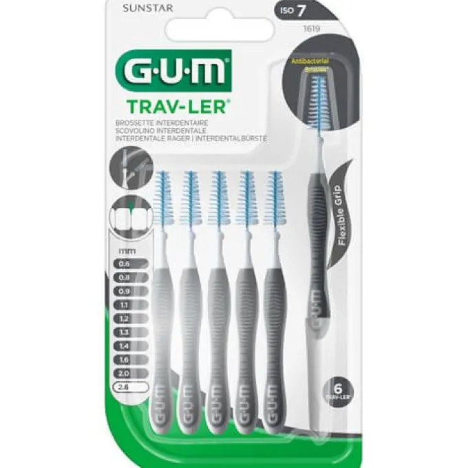 GUM TRAV-LER 2,6mm dunkelgrau Interdentalbür. 6 St