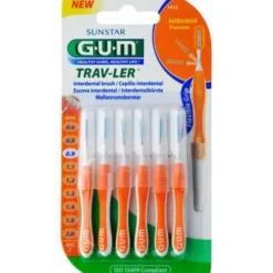 GUM TRAV-LER 0,9mm Kerze orange Intendent.+6Kappen 6 St