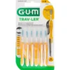 GUM TRAV-LER 1,3mm Tanne gelb Interdental+6Kappen 6 St