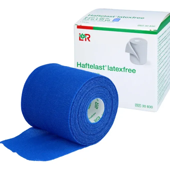 HAFTELAST Fixierb.kohäs.latexfrei 8 cmx20 m blau 1 St