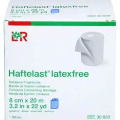 HAFTELAST Fixierb.kohäs.latexfrei 8 cmx20 m blau 1 St