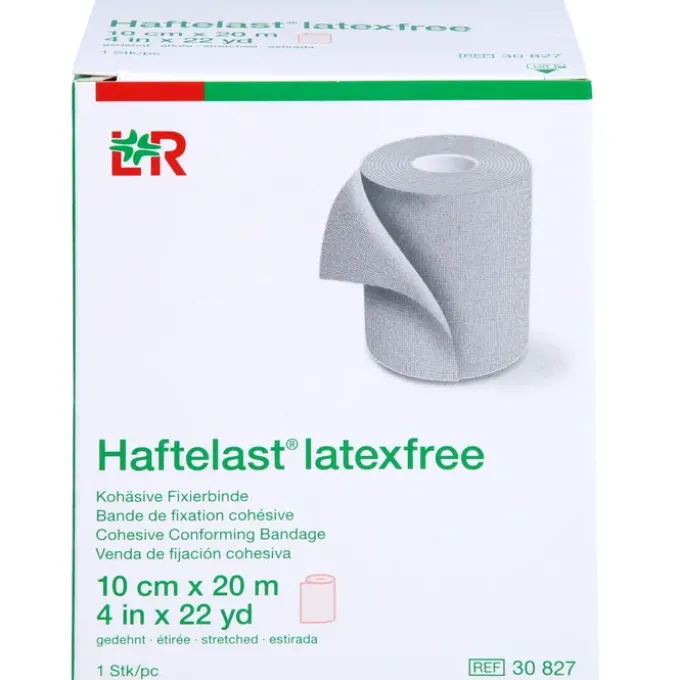 HAFTELAST Fixierb.kohäs.latexfrei 10 cmx20 m creme 1 St