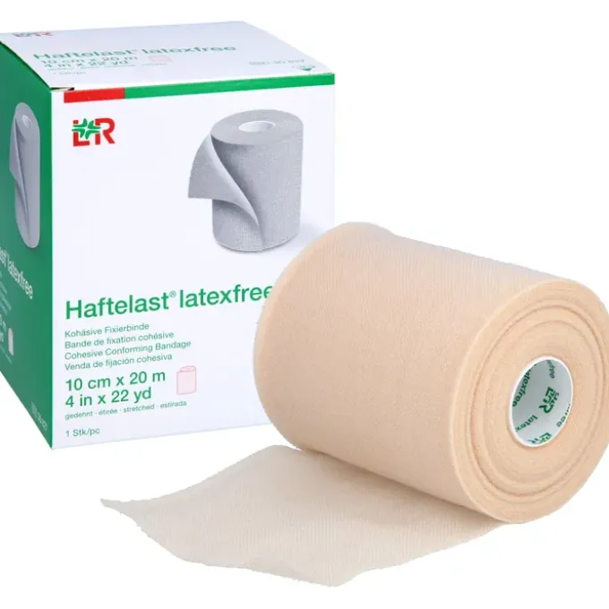 HAFTELAST Fixierb.kohäs.latexfrei 10 cmx20 m creme 1 St