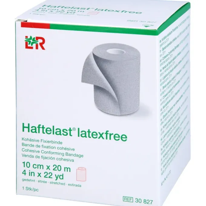 HAFTELAST Fixierb.kohäs.latexfrei 10 cmx20 m creme 1 St