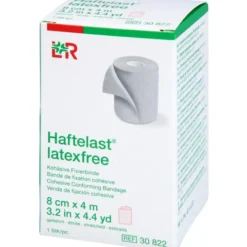 HAFTELAST Fixierb.kohäs.latexfrei 8 cmx4 m creme 1 St